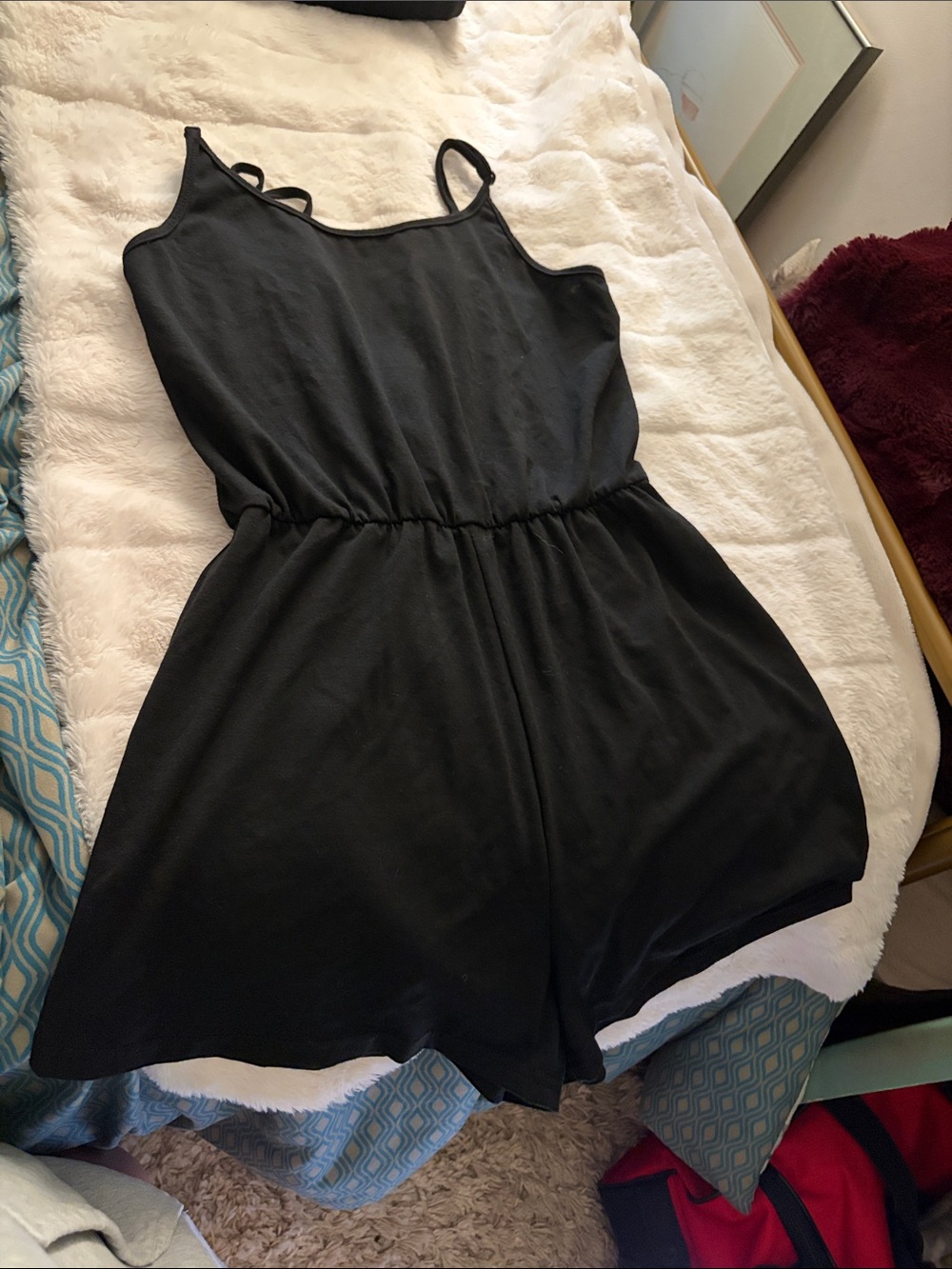 SHEIN Black Sleeveless Romper